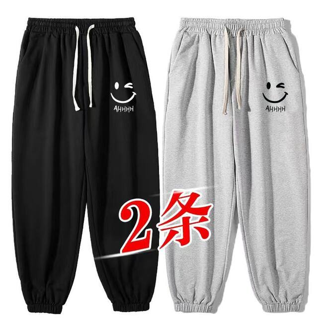 ດູໃບໄມ້ລົ່ນຜູ້ຊາຍ trendy ບາງບວກຂະຫນາດບວກຂະຫນາດວ່າງ slimming trendy leggings ກິລາກະທັດຮັດ trousers sweatpants ແບບອາເມລິກາ