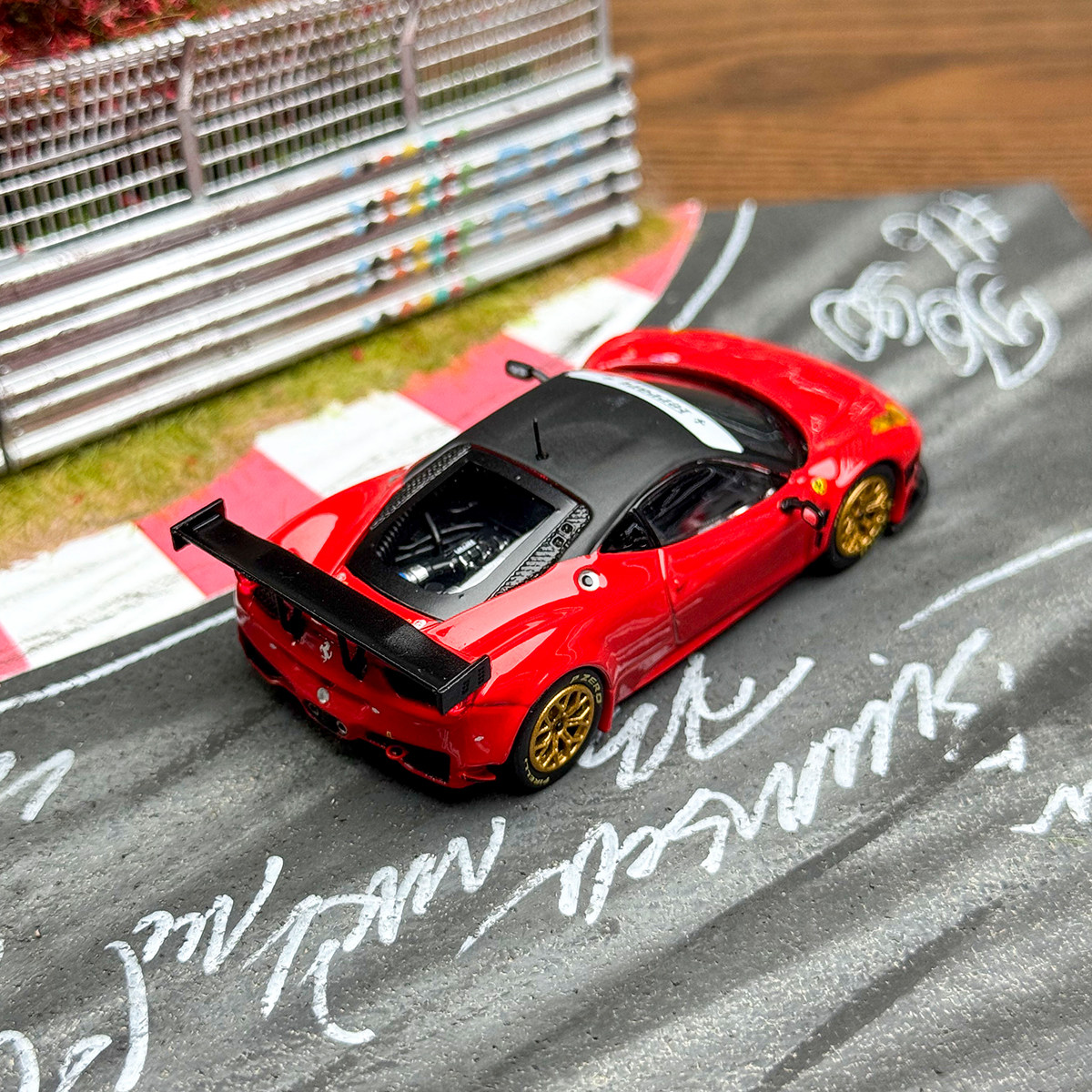 TW Tarmac Works 1:64 458 Italia GT3红合金汽车模型现货 - 图0