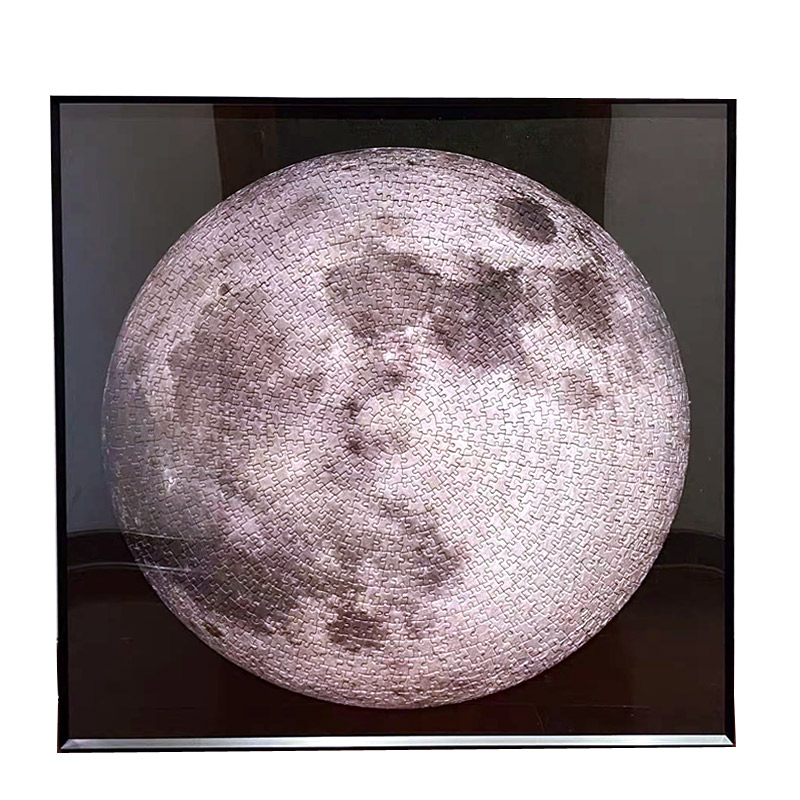 铝合金拼图框加拿大FourPoint圆形月球月亮NASA阿波罗1000片专用-图3