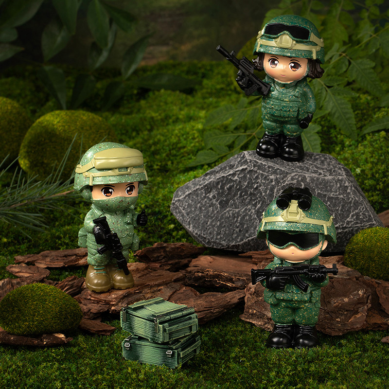 少年特种兵人仔手办模型套装摆件人偶小人蛋糕装饰学生礼物,淘宝优惠券,粉丝福利购,淘宝优惠卷