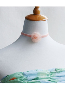 系带项圈choker蕾丝颈带女温婉