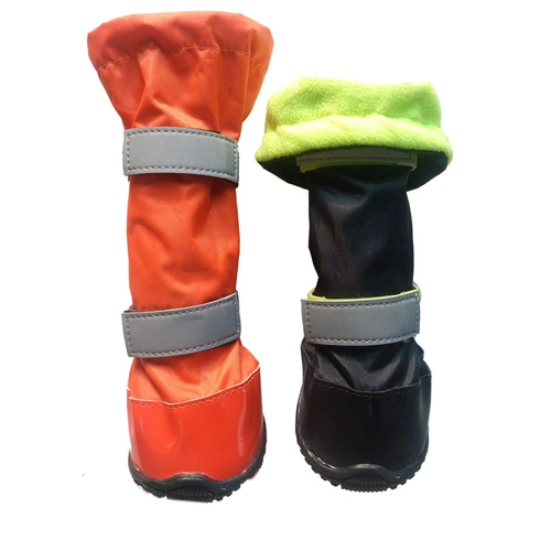 Большие ботинки для собак дождевые туфли, золотые волосы для собак обуви