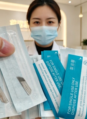 正品双排弯弯绣15针片纹绣针打雾神针手工雾眉针纹眉针线条纹绣针