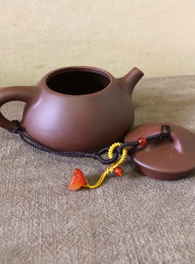凡花饰锦紫砂茶壶挂绳石瓢壶专用