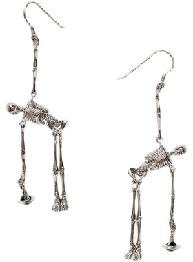 SKELETON系列 骷髅骨头耳环耳钉VIVIENNE WESTWOOD 西太后薇薇安