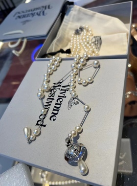 Vivienne Westwood西太后破碎珍珠项圈项链Broken Pearl Necklace