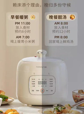 九阳小型电压力锅多功能2L