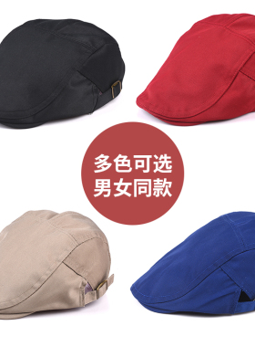 餐饮工作帽定制防掉发防油烟男女款餐厅厨房厨师帽子服务员贝雷帽