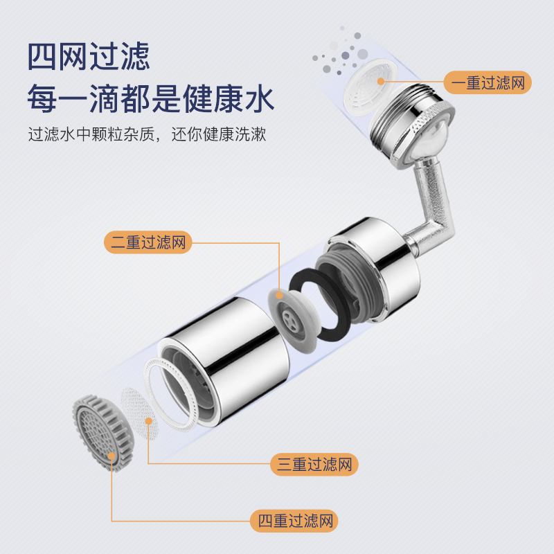 蘇泊爾720度萬向旋轉水龍頭防濺洗漱神器過濾起泡器通用延伸水嘴_蘇泊爾衛浴旗艦店_家裝主材