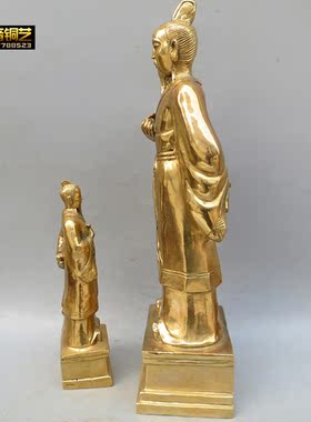 铜制大号铜李时珍扁鹊铜像药王铜像药店诊所礼品铜器摆件饰品定做
