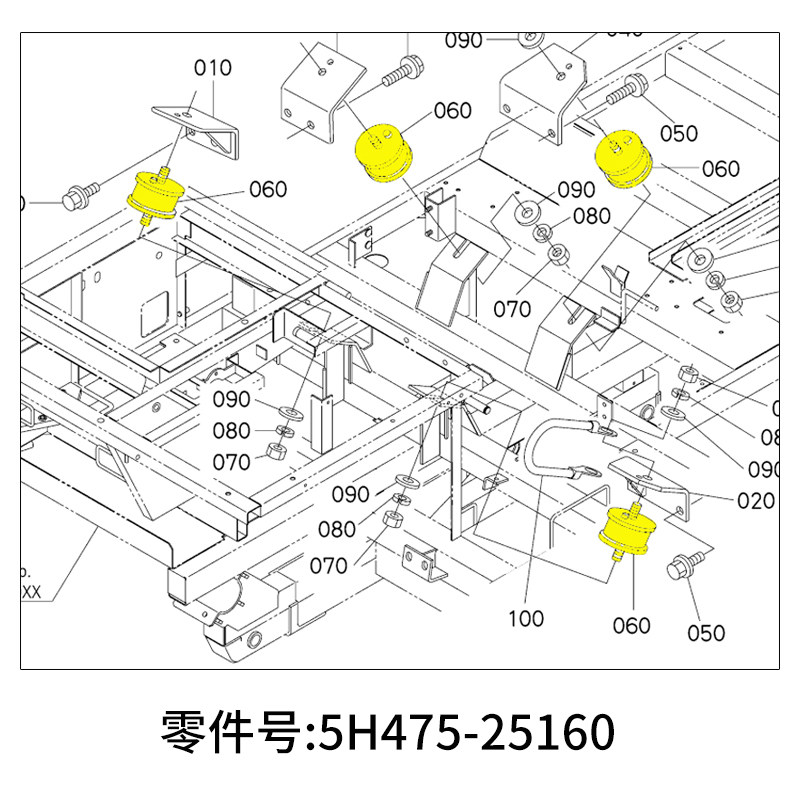 久保田588 688收割机配件758发动机底角垫子机架垫减震橡胶送螺帽,淘宝优惠券,粉丝福利购,淘宝优惠卷