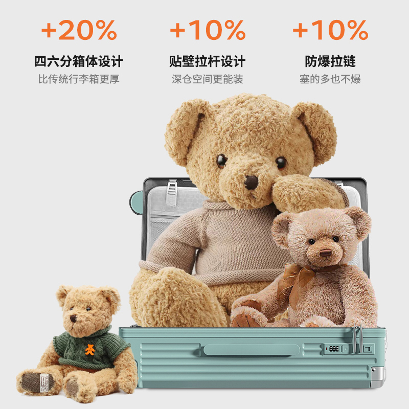 扩展大容量行李箱拉杆箱女多功能结实耐用旅行密码皮箱男2024新款 - 图2