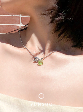 芸所fafa手绘花牛油果女百搭项链