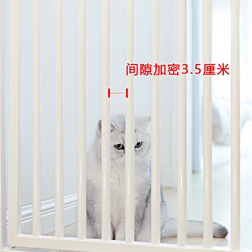 防猫门栏无门槛宠物围栏猫咪狗狗栅栏隔离门挡栏护栏防跳笼子慕尚 - 图1