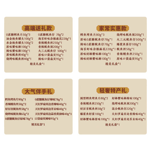 老鲜生大连伴手礼2394g海鲜鱿鱼零食大礼包精品礼盒海味全搞定 - 图3