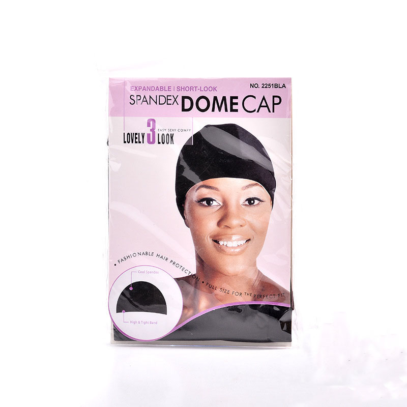 Spandex mash Dome Cap Snood Nylon Strech Wig Cap发网网帽 - 图2