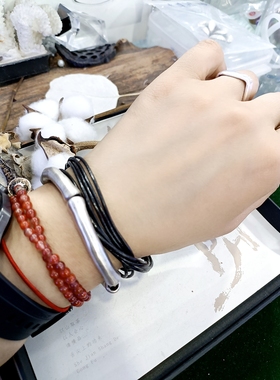 纯银手绳女款时尚简约百搭小众设计感高级感手绳（直播间询价）