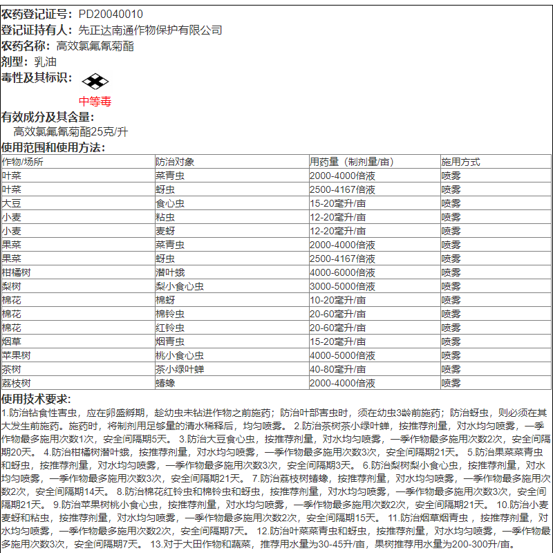 先正达劲彪2.5%高效氯氟氰菊酯菜青虫蚜虫棉铃虫农药杀虫剂 - 图2