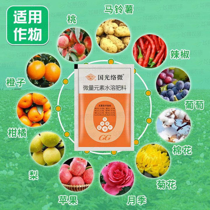 国光络微 果蔬壮苗促花黄叶小叶根系发达微量元素水溶肥料叶面肥 - 图2