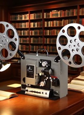 老式电影放映机模型电影机摆件