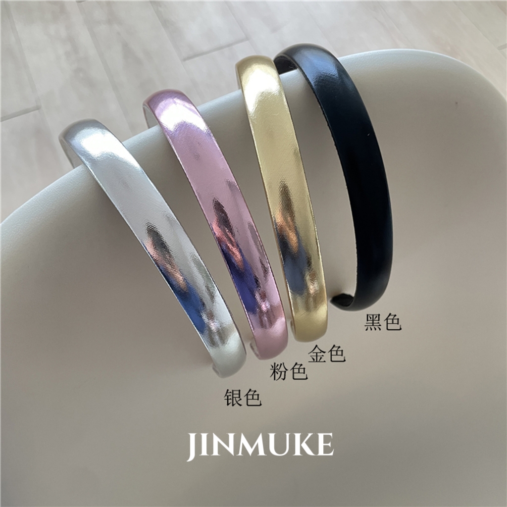 JINMUKE韩国进口发饰亮色细发箍头箍发卡新品 - 图0