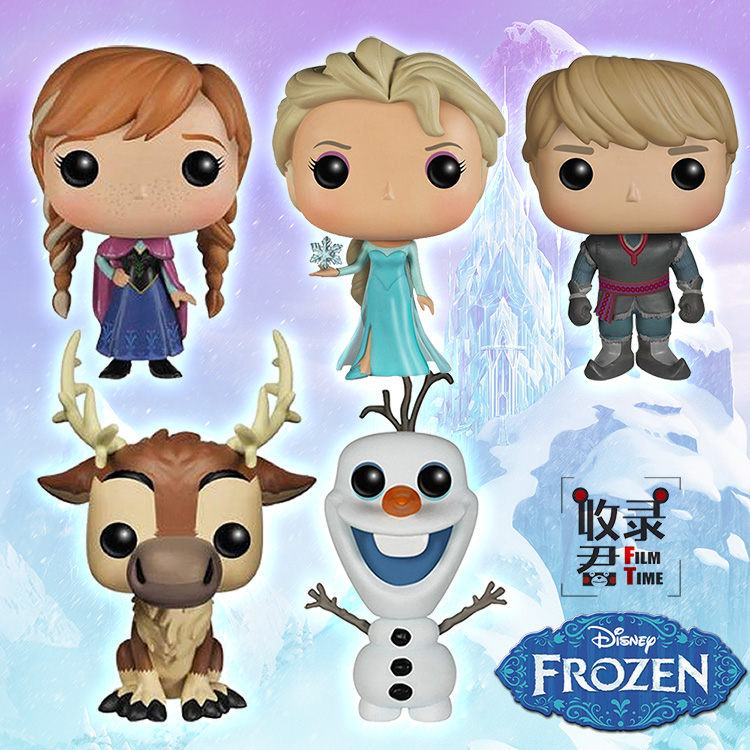 正版Funko POP冰雪奇缘情侣生日礼物艾莎手办安娜雪宝Frozen铁盒-图1