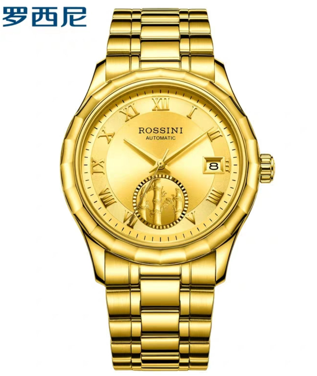 罗西尼35周年回馈启迪系竹节金币纪念款5899/5900自动机械情侣表