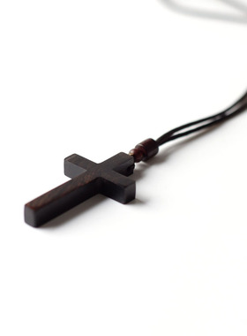 黑檀绳链男女通用手工项链