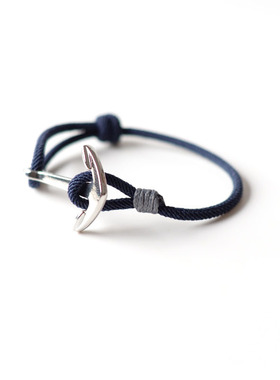 男女通用合金船锚欧美风手工手绳