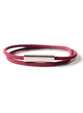 男女通用钛钢方形扣原创手绳