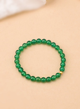 天然绿玛瑙玉髓手链水晶手串