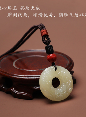 古风玉石貔貅项链吊坠毛衣链