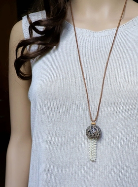 天然果壳阿修罗菩提长项链