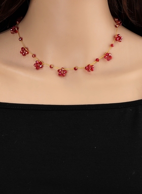 【红野莓】水晶锁骨链