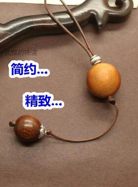 复古木珠长款大气配饰菩提毛衣链