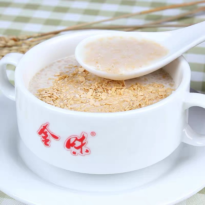 金味麦片600g×2袋装小包甜味原味学生营养燕麦怀旧即食早餐加钙 - 图2