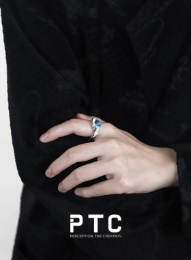 PTC小众925银高级感开口戒