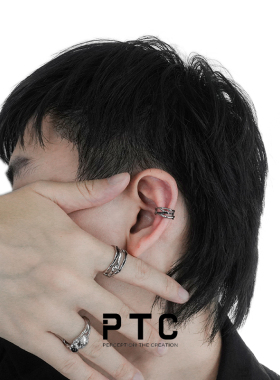 PTCS925银高级感中性风耳夹