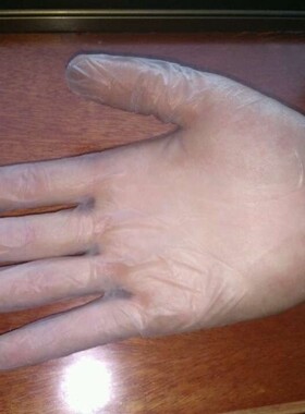 男女同款PVC透明手套防水