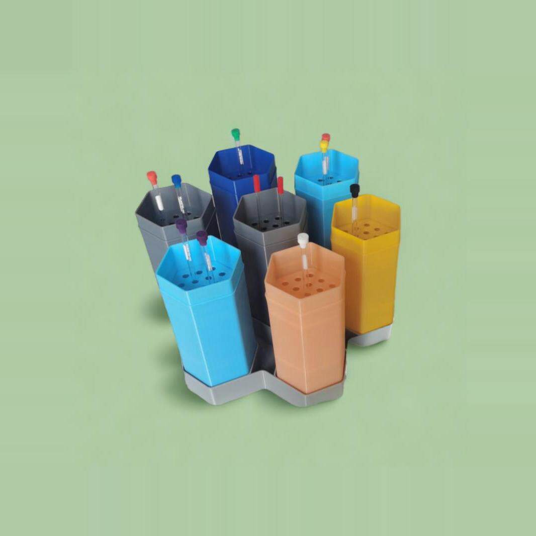 核磁管架NMR收纳盒微量管架EPR架送检盒毛细管架6mm孔径PETG定做,淘宝优惠券,粉丝福利购,淘宝优惠卷