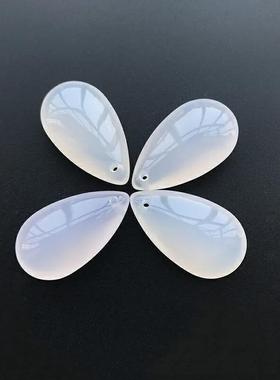 本命年玉髓玛瑙红黄白绿紫色水滴玉坠心形吊坠挂件男女款项坠款礼