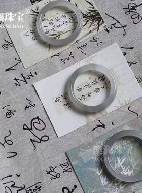 本命年大量玉镯水墨丹青手镯水墨玉手镯送人送朋友礼盒玉镯礼物