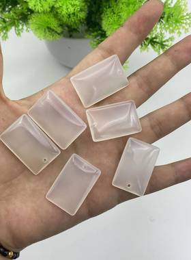 本命年冰种白玉髓无事牌吊坠小号立体冰透玛瑙吊坠挂件礼物