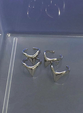 红潮戒指ins金属4只装嘻哈女