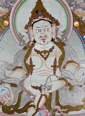 尼泊尔手绘多幅银箔唐卡装饰画