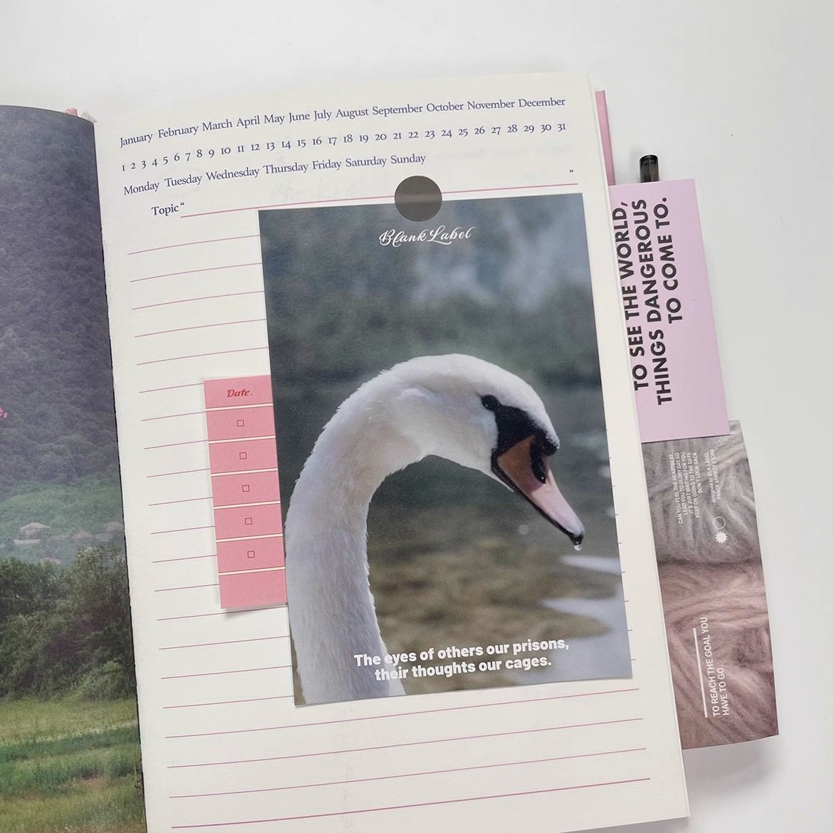 BlankLabel粉砖硬壳精装本简约手帐本高颜值日程本计划本横线粉砖,淘宝优惠券,粉丝福利购,淘宝优惠卷