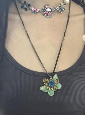 欧美外贸原单巴洛克宝石项链