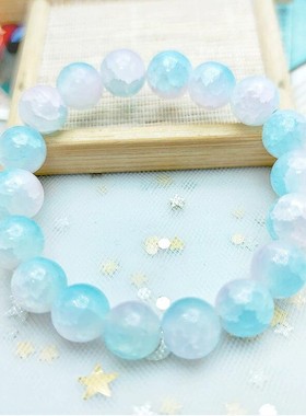 冰裂珠手链爆花手串饰品