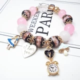 Ретро браслет из натурального камня, ювелирное украшение, аксессуар