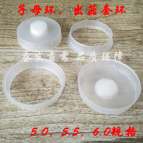 出菇圈食用菌平菇出菇圈 双套环塑料出菇套环普通款 加厚款  5 - 图1